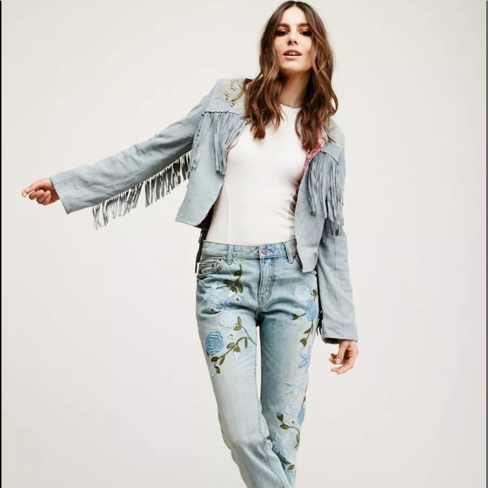 Free People For The Dreamers Leather Jacket